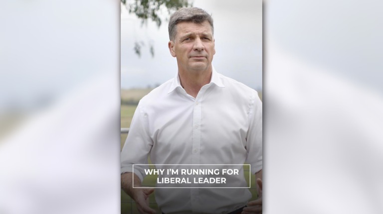 New Liberals leader Angus Taylor on Facebook